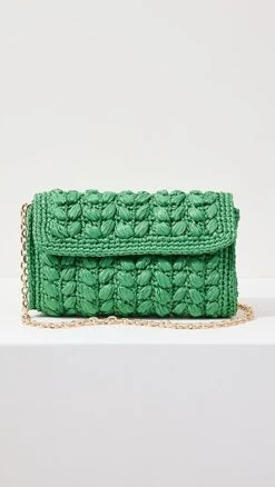 Caterina Bertini Woven Raffia Bag