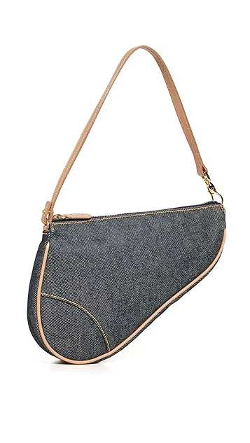 Shopbop Archive Dior Saddle Pochette, Denim 6 Shopbop Archive Dior Saddle Pochette, Denim - Image 6