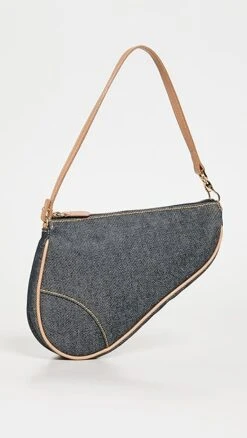 Shopbop Archive Dior Saddle Pochette, Denim