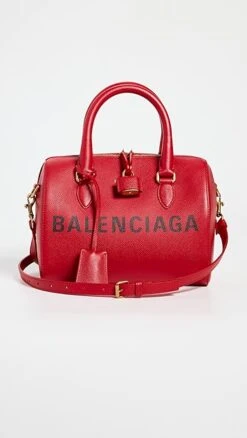 What Goes Around Comes Around Balenciaga Red Cliffs Ville Bowl Handbag
