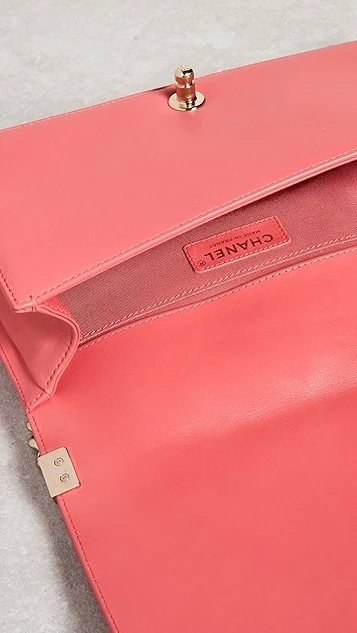 What Goes Around Comes Around Chanel Red Lambskin Chevronboy Medium 6 What Goes Around Comes Around Chanel Red Lambskin Chevronboy Medium - Image 6