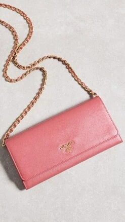 What Goes Around Comes Around Prada Pink Saffiano Woc